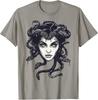 Medusa Inspired T-Shirt Featuring Snake Hair Design - Greek Mythology Theme