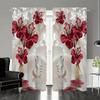 2 st Stångficka Blommig Tryckta Gardiner   Fönstergardiner för Sovrum Vardagsrum   Heminredning   Rumsdekoration