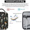 Dancing Skeletons Party Halloween Lunch Bag Insulated Lunch Box for Women Men Reusable Lunch Cooler Bag for Office Picnic
