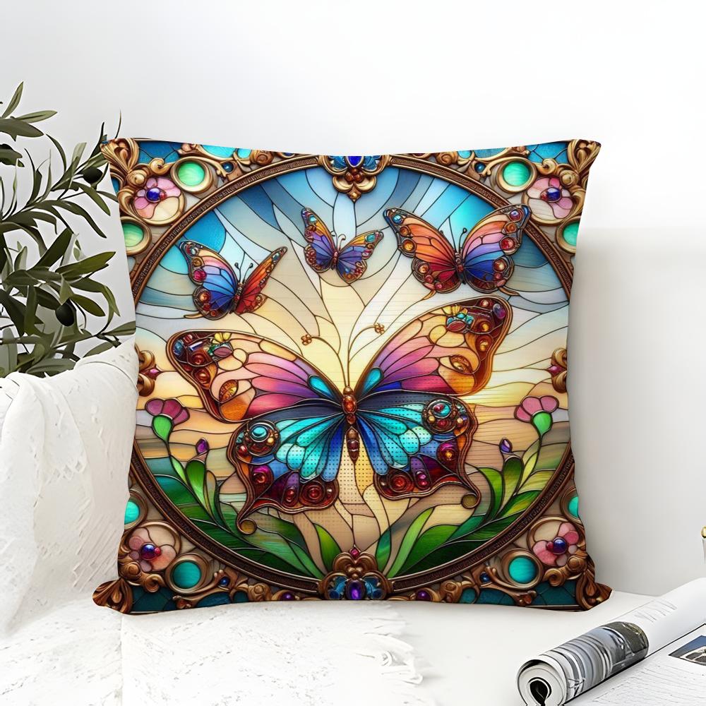 Beautiful Scenery, Elegant Natural Prints Pillow Case Linen Pillow Case Sofa Home Decor Cushion Cover Cushion Cove