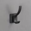 2/4pcs Adhesive Wall Hooks Heavy Duty Sticky Coat Hooks No Drill Matte Wall Mounted Hooks for Hanging Towel Robe Bag Hat Key