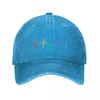Rainbow Pulse Hearbeat LGBT Baseball Cap Kids Hat Horse Hat Cute Hat Unisex Luxury Caps For Women Unisexs