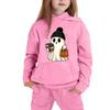 Kids Halloween Hoodie with Ghost Print Long Sleeve Pullover Sweatshirt for Boys and Girls Soft Comfortable Casual Top