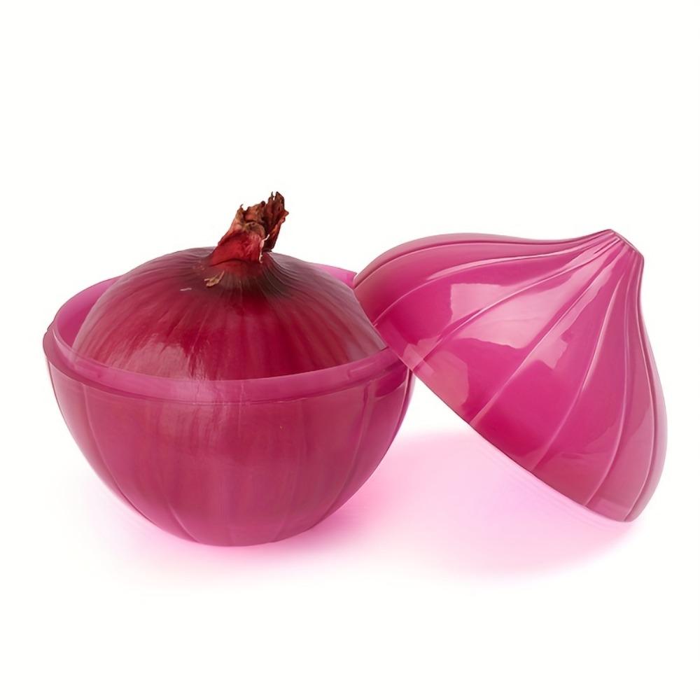 Reusable Onion Storage Container (1-Pack) — Keeps Fruits and Vegetables Fresh 1PCS фиолетовый