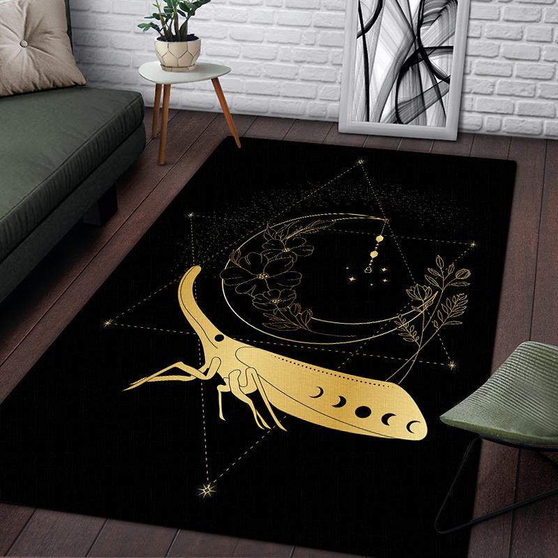 Scale of Justice Magic Astrology Esoteric Pattern Decorative Square Rug Modern Living Room Floor Matte Bedroom Carpet Poster Mat
