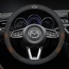 BFI1 For Mazda 2 3 6 CX-5 MX-5 CX-30 CX-9  Car Suede Carbon Fiber Leather Breathable And Anti-Slip Steering Wheel Cover Accessories