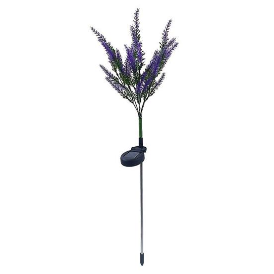 Solar Lavender Garden Light Flower Light Purple Outdoor Waterproof Solar Glow Realistic Artificial