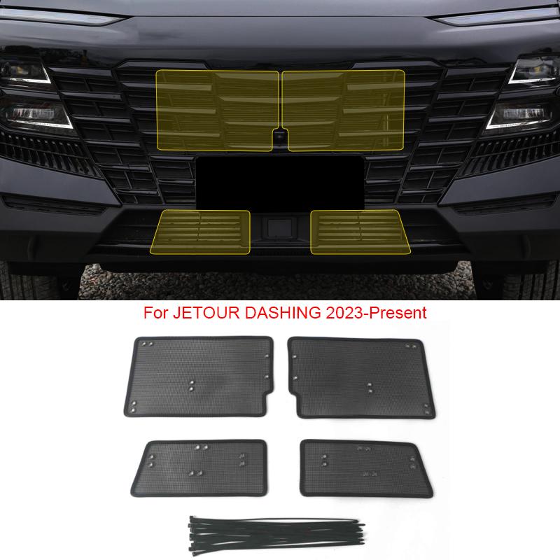 Capa de proteção de entrada de ar à prova de insetos para carro, rede de ventilação, filtro de grade de corrida para Jetour DASHING 2023-2025, acessório