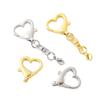 Jewelry DIY Making Heart Keychain Heart Shaped Clasp Keychain Accessories Keyring Pendant  For DIY