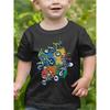 European Sizes Boys' Motorcycle Dirt T-Shirt - Short Sleeve Round Neck Summer Top with Rider & Print, Breathable Kids' Casual Shirt