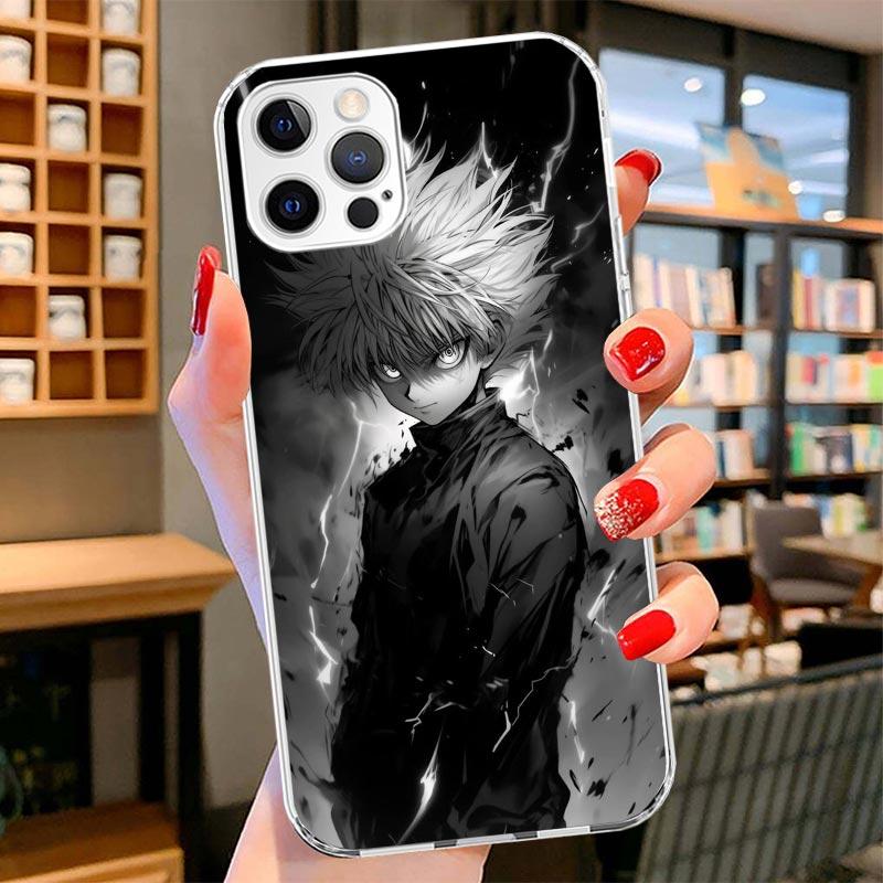 Huner X-Hunters Killua Cover Phone Case For iPhone 16 17 Air 15 14 Pro Max 16E Phone Case 13 Mini 12 11 7 SE 8 Print Pattern Fit