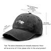 Weißer Fischgräten-Print Verstellbare Retro-Baseballkappe Damenmütze Used-Look Mode Snapback-Kappen Ideale Wahl für Damen & Herren