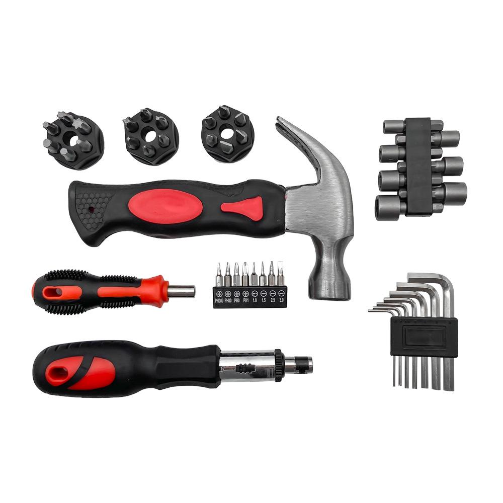 Multifunctional Household Tool Set: Complete Manual Hardware Kit for Electricians.