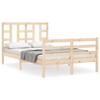 VidaXL Bed Frames with Headboard Small Double Solid Wood 3193891