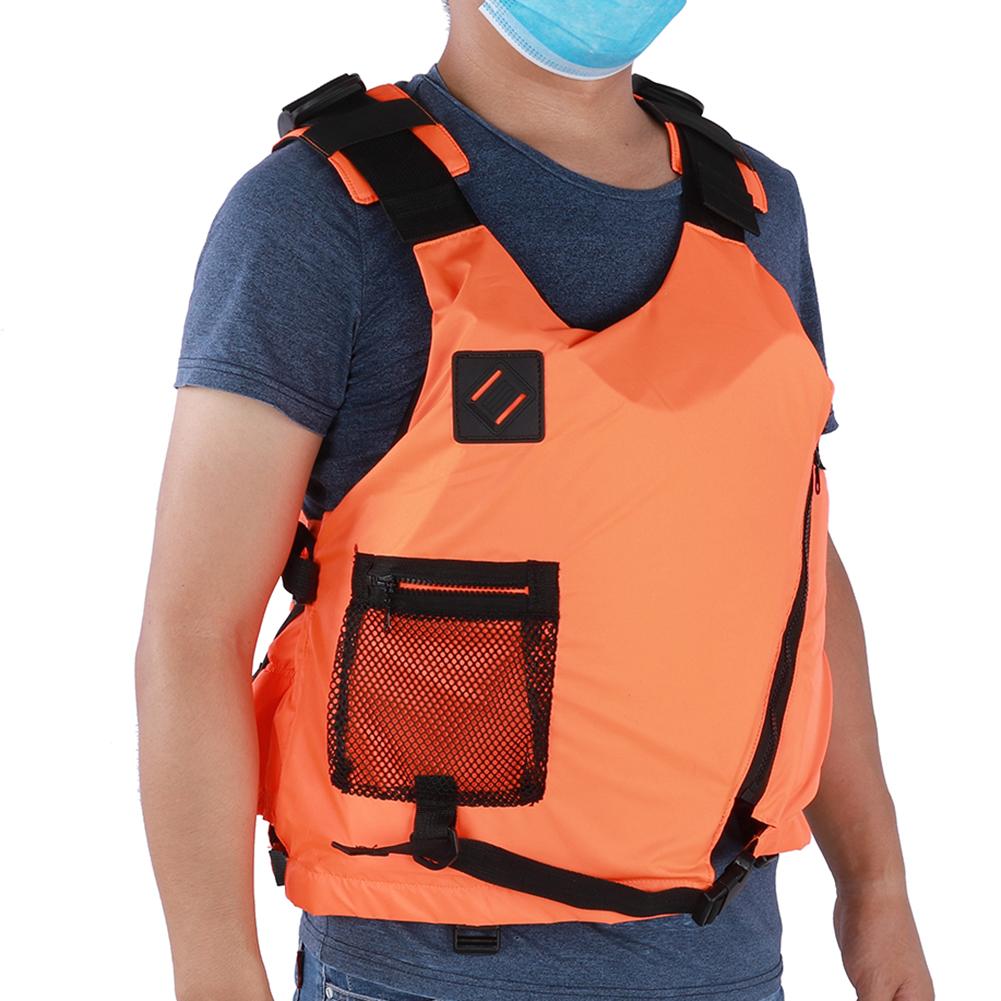 Professional Outdoor Adult Life Jacket Vest Oblique Zipper Safety Protective Wear for Swimming Snorkeling Sailing