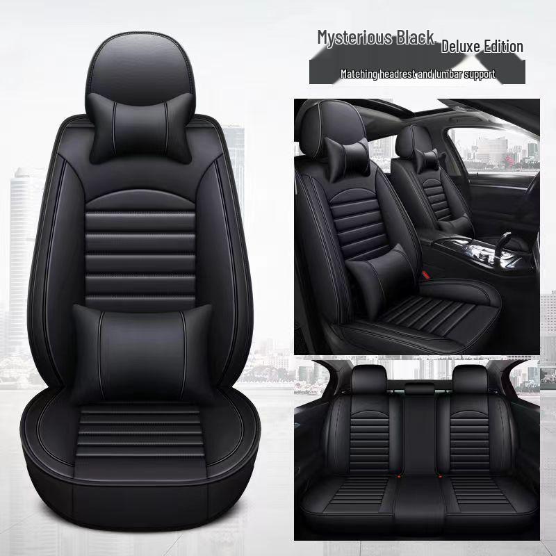 360° All-Season Wear-Resistant Leather Car Seat Cushion & Cover