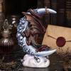 Yousheng Dragon Skull Moon Figurine, Gothic Style Sculpture Ornament for Home Desktop Party Decor, Halloween Creative Dragon Statue