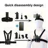 Shockproof Camera Headgear Mount With Reinforced Oxfords Fabric For Motorcycle Ridings Outdoor Filming Activity