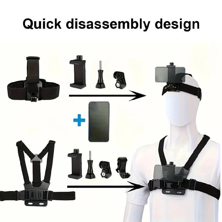 Shockproof Camera Headgear Mount With Reinforced Oxfords Fabric For Motorcycle Ridings Outdoor Filming Activity