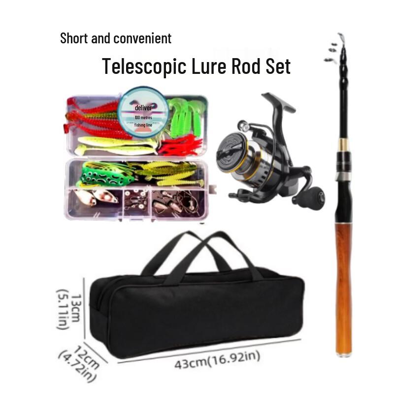 Portable Telescopic Lure Fishing Rod Set