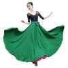 Two-Sided Chiffon Dance Skirt: Performance Long Dress with 540°/720° Swirl, Half-Body, Dual-Color Design