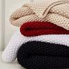 Nordic Tassel Knit Throw Blanket - Soft Scandinavian Accent for Office Nap, Air Conditioning & Cozy Home Decor