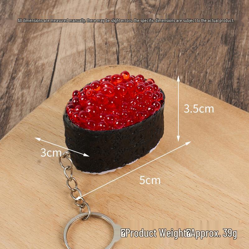 Sushi Pendant Keychain: Japanese Cuisine Display Prop