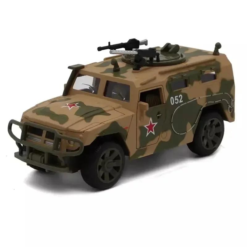 1:32 Knight Xv Navy Alloy Car Model Toy Light Music Pull Back Doors Opened Explosion-Proof Vehicle Models Birthday Gifts For Kid