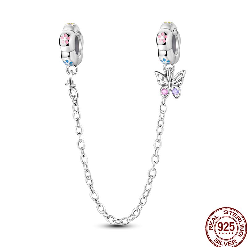 Copper Shiny Zircon Chain Series Beaded Beads Suitable For Pan Original Bracelet Diy Jewelry Gift