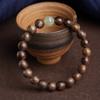Natural Agarwood Bracelet for Men and Women, Zodiac Buddha, Hetian Jade Lotus Couple Bracelet