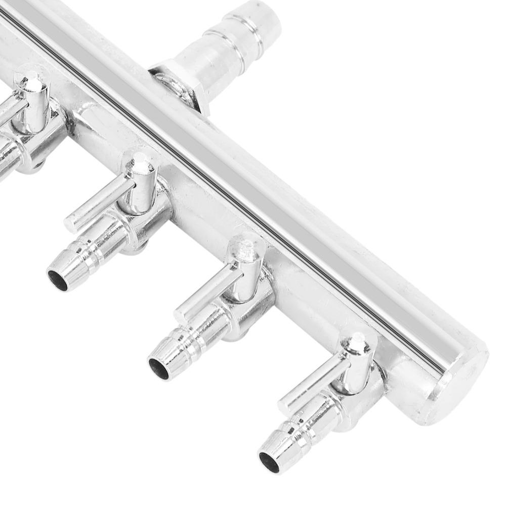 Stainless Steel Aquarium Valve 6-Way Fish Tank Valve Durable Air Flow Valve Fish Tank
