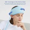 Electric Airbag Head Massager Headband Full Coverage Air Pressure Heating Rechargeable for Scalp Deep Relaxation and Comfort