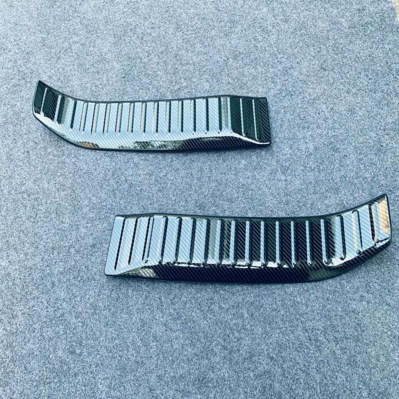 For Toyota Yaris Cross   Steel Inner Rear Bumper Foot Plate Tailgate Door Sill Scuff Guard Plate Sticker Accessories