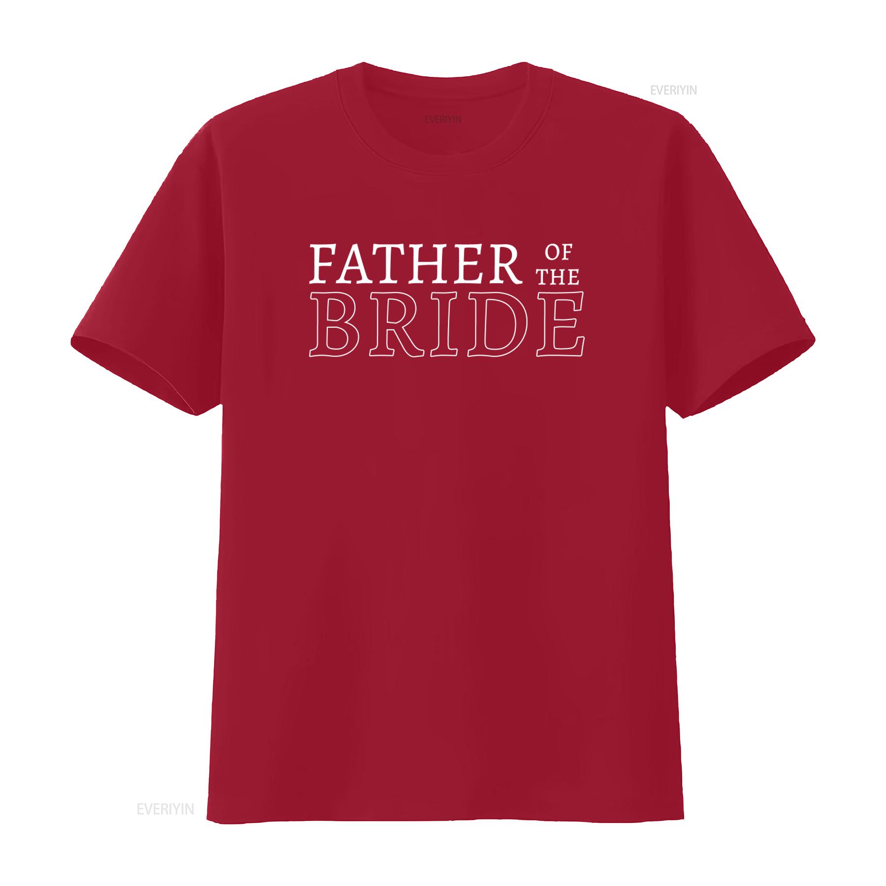 Father Of The Bride T Shirt Fun Wedding Bridal Bachelorette Bachelor Party  vintage Washed Versatile streetwear Unisex S