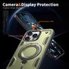 Military Armor Shockproof Case For iPhone 11 12 13 14 15 Plus 16 Pro Max 360° Rotating Ring Holder TPU Frame Plastic Phone Cover