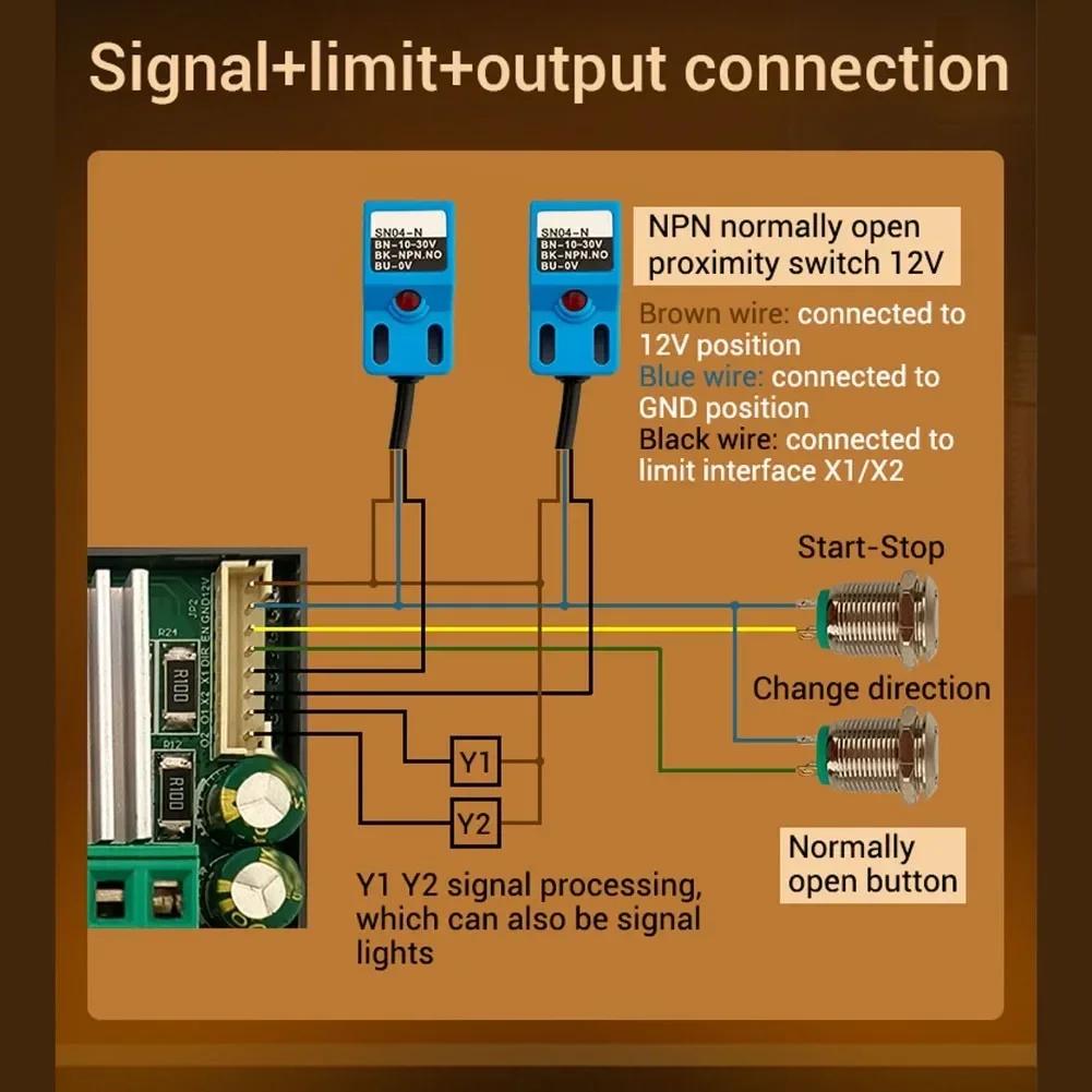 1pc Stepper Motor Drive Controller High-power High-speed Pulse Communication Drive Controller LCD Display For Stepper Motors