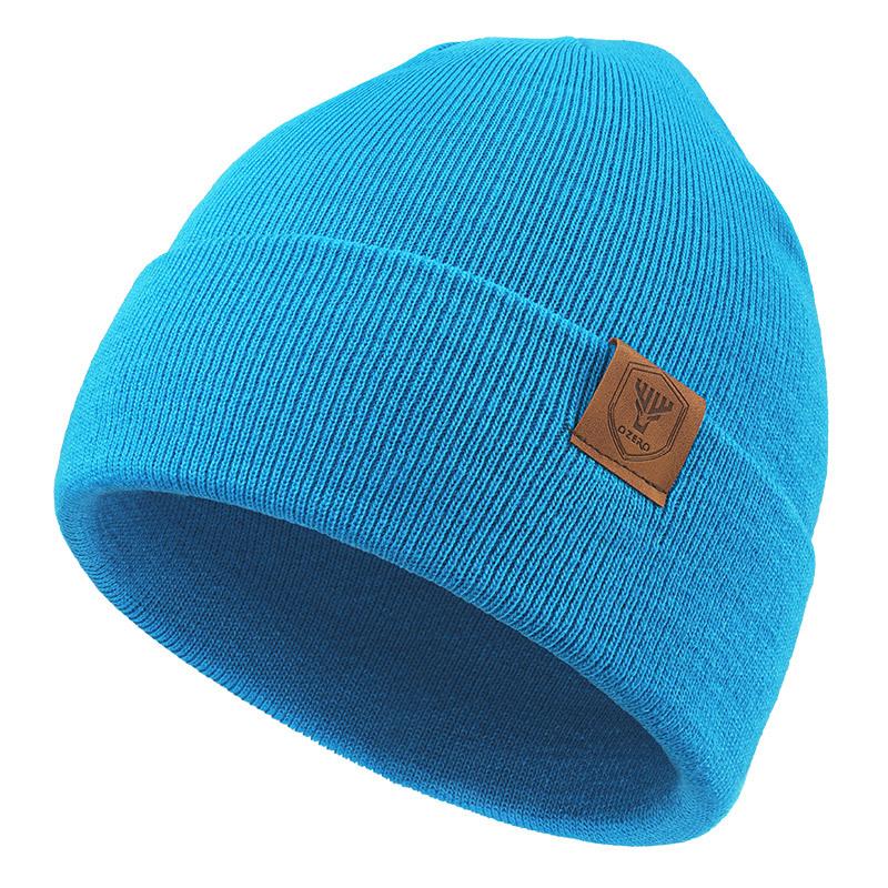 European and American Winter Knitted Hat Couples Curly Woolen Hat Men and Women Outdoor Cycling Skiing Cold Hat