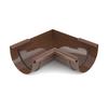 Brown 90° Interior Angle for Gutter, System 125