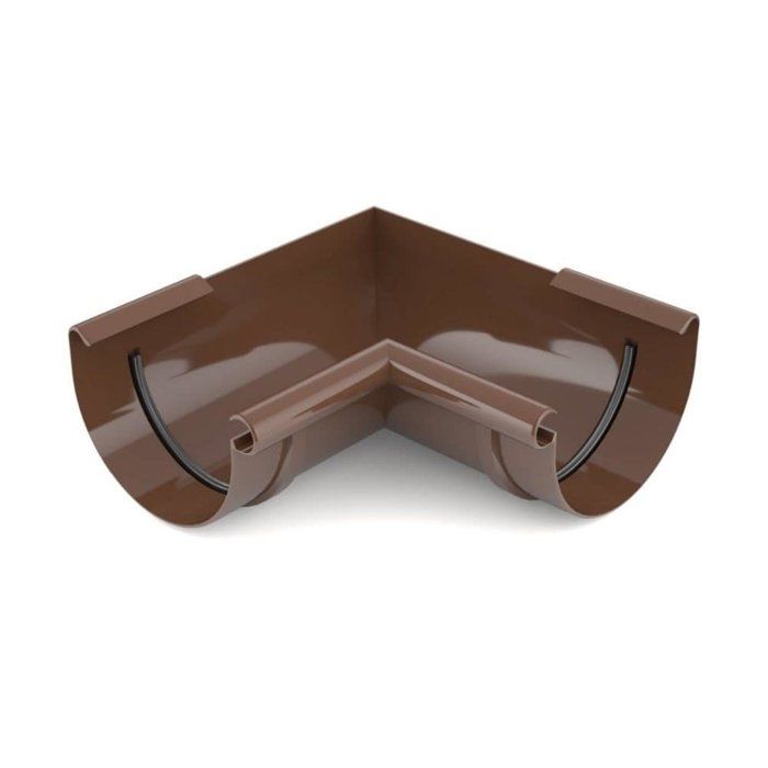 Angle Intérieur 90° pour Gouttière, Marron, Système 75
