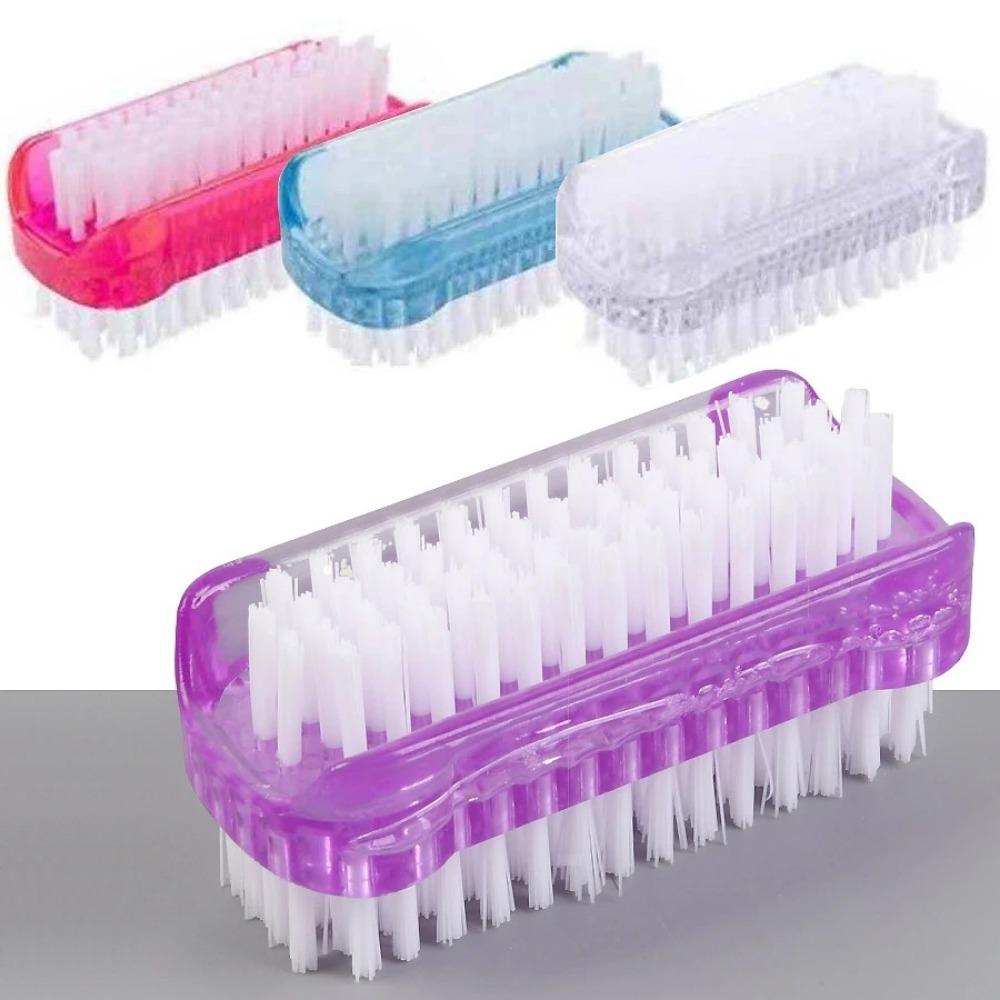 4pcs Multifunctional Nail Art Dust Brush Double-Sided Manicure Tool Cleaning Fingernails