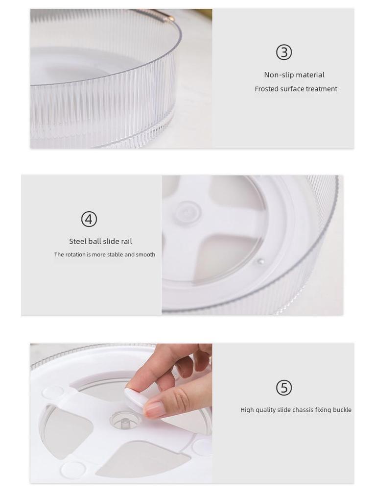 360° Rotating Cosmetic Organizer & Kitchen Spice Rack.