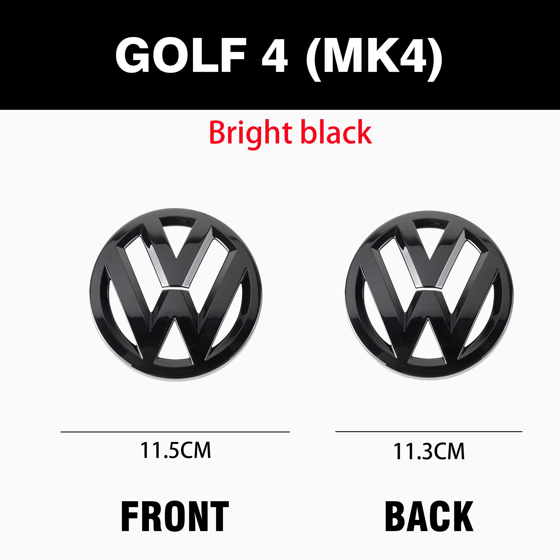 

For VW Volkswagen Jetta MK5 Golf 1set Glossy Car Front Grill Badge Emblem Stickers Car Logo Accessories For Volkswagen MK6 MK4 M