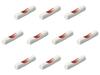 Set of 10 Earthenware Wooden Chopstick Rests X 1 X 1 Chopstick Rests Setomonohonpo (Red) [6.7 Cm]