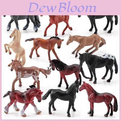 Realistic World Horse Model Set Static Miniatures Of Keat Marshal Morgan And Freis
