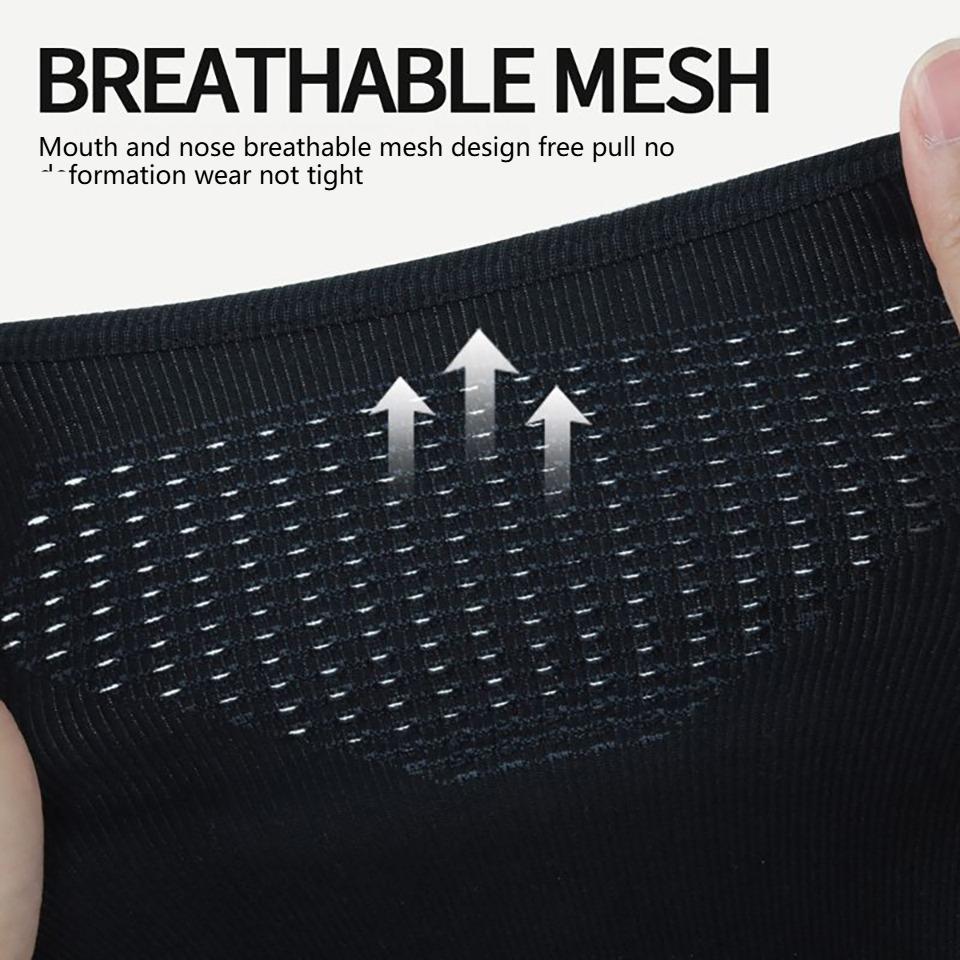 Durable And Safe Getinfit Cycling Mask Moisture Absorption Neck Guard Windproof Headgear Breathable Mesh Mouth Nose Locomotive Helmet Inner Liner