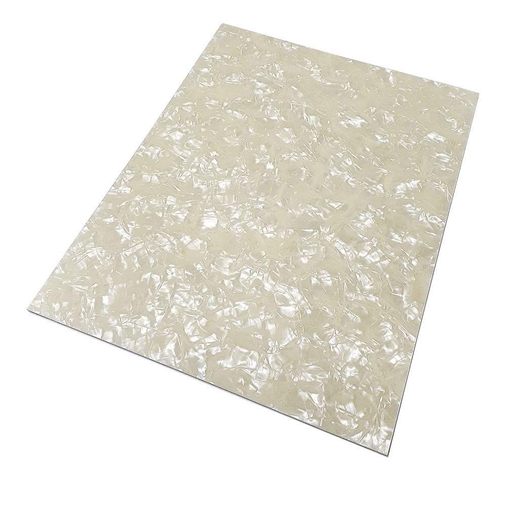 

YJB PARTS Pickguard plate material 300mm x 220mm Made in Japan Pearl (Aged 3P)