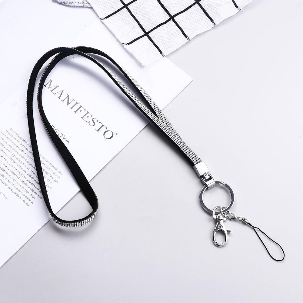 Lanyard Luxury Rhinestone Keys Holder Keychain Lanyard Mobile Phone Straps Neck Strap Phone Lanyard