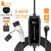 Feyree Type2 3.5KW 16A 1Phase EV Charger Portable Charging Box Current Adjustable 5m Cable Charging Station for Electric Vehicle
