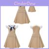 M3gan Cosplay Dress With Milk Silk Material For Toddler Girls Spring Autumn Wear