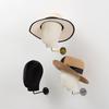 Wall-Mounted Wig and Hat Mannequin Display Stand